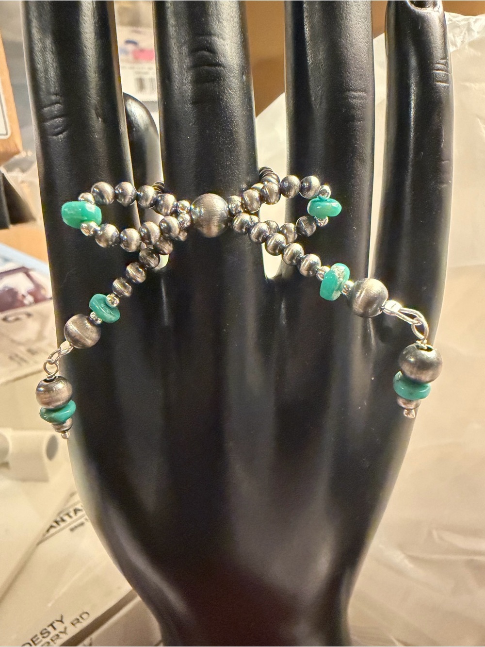 Sterling Silver Pearl Bow Ring Size 8 New Unique